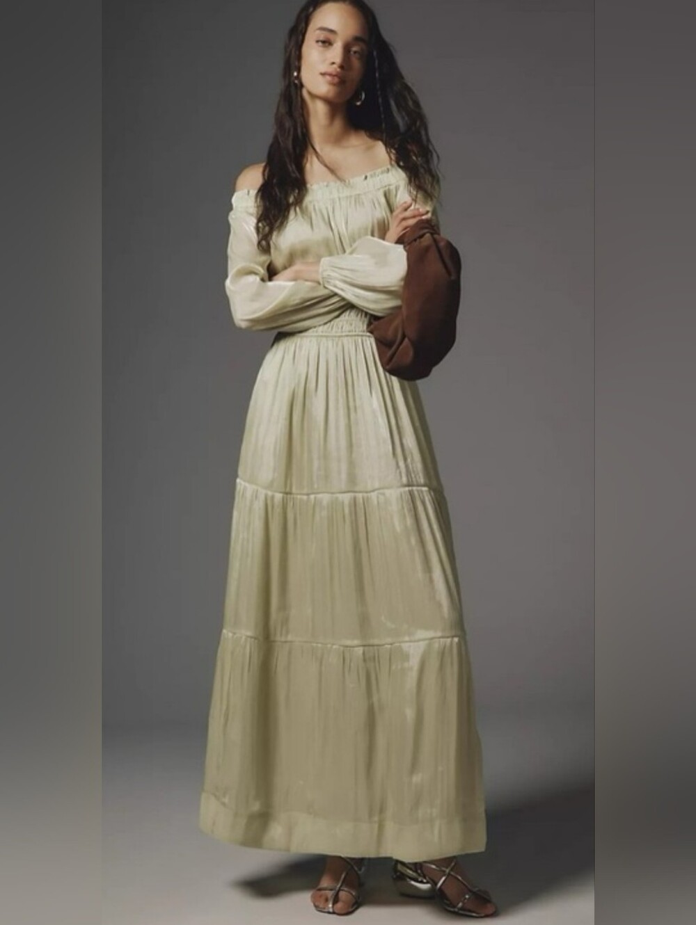 Anthropologie Somerset Off The Shoulders Maxi Dress NWT